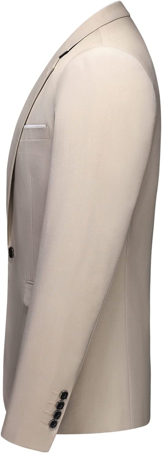 Men Suits 3 Pieces Slim Fit One Button Solid Suit Blazers for Business Wedding Formal Prom Tuxedo Blazer Vest & Pant Set