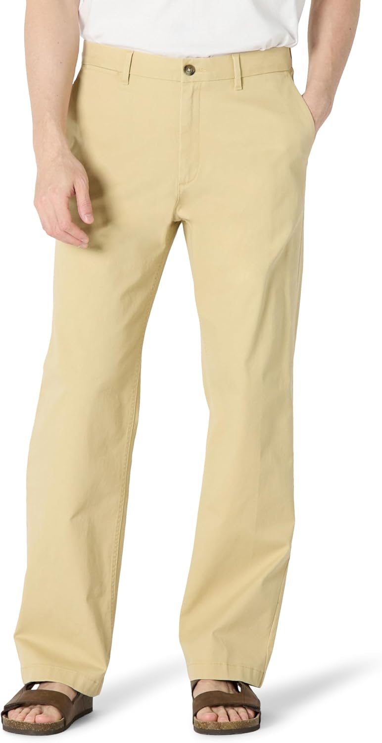 Mens Relaxed-Fit Cotton Chino Pant