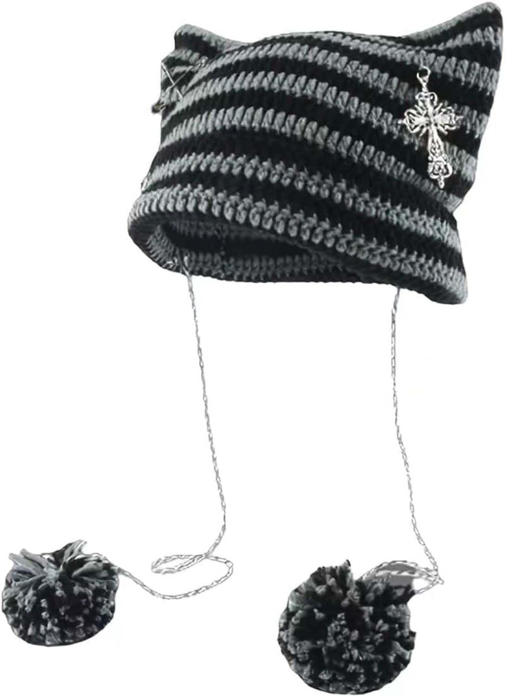 Beanies Crochet Knitted Hats for Women Girls Fox Cat Ear Goth  Y2K Accessories  Clothes