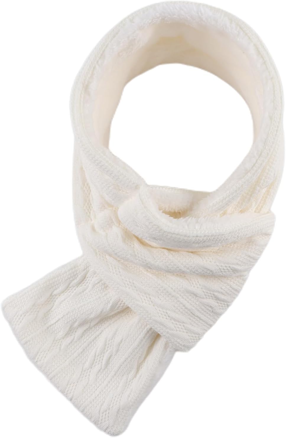 Unisex Winter Knit Warm Scarves Thick Fleece Scarf Cold Weather Soft Neck Warmer for Women Men