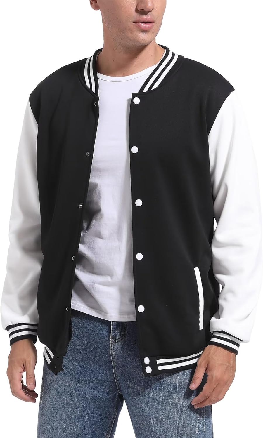 Men Varsity Baseball Jacket Causal Slim Fit Varsity Letterman Jacket Boys Bomber Jackets