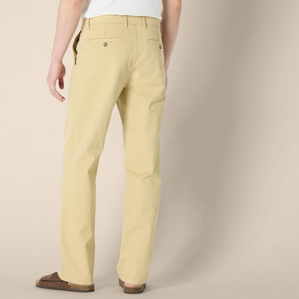 Mens Relaxed-Fit Cotton Chino Pant