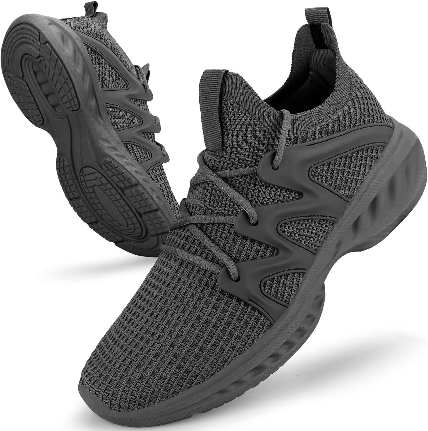 Men's Slip on Walking Shoes Lightweight Breathable Non Slip Running Shoes Athletic Gym Tennis Shoes Sneakers for Men