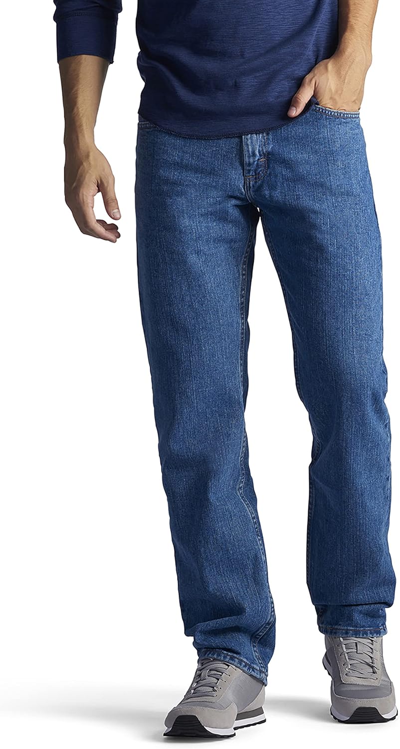 Men Regular Fit Straight Leg Jean