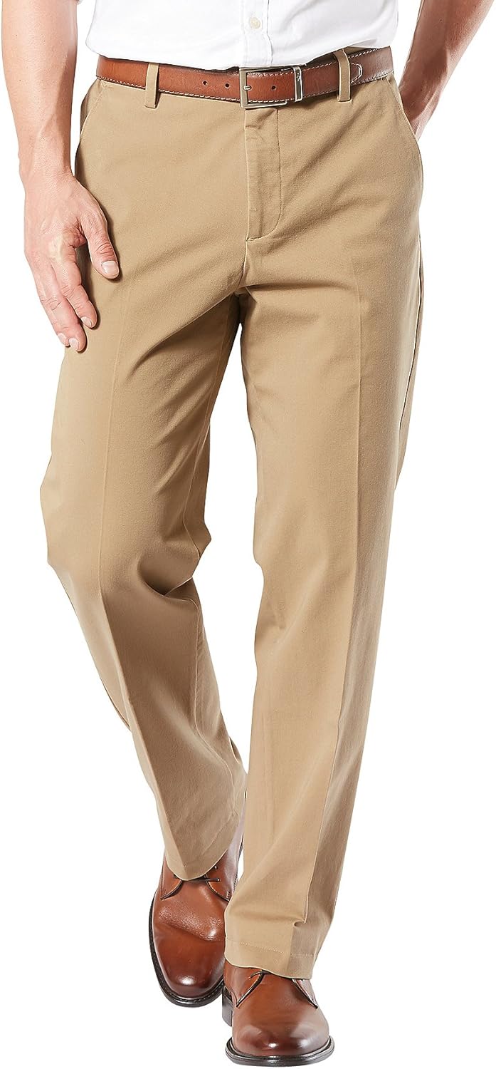 Men's Classic Fit Workday Khaki  Pants (Standard and Big & Tall)
