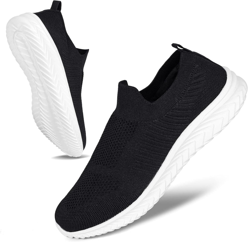 Mens Shoes Walking Shoes for Men Mens Slip On Shoes Sneakers for Men, Casual Athletic Running, Lightweight Breathable Mesh Knit