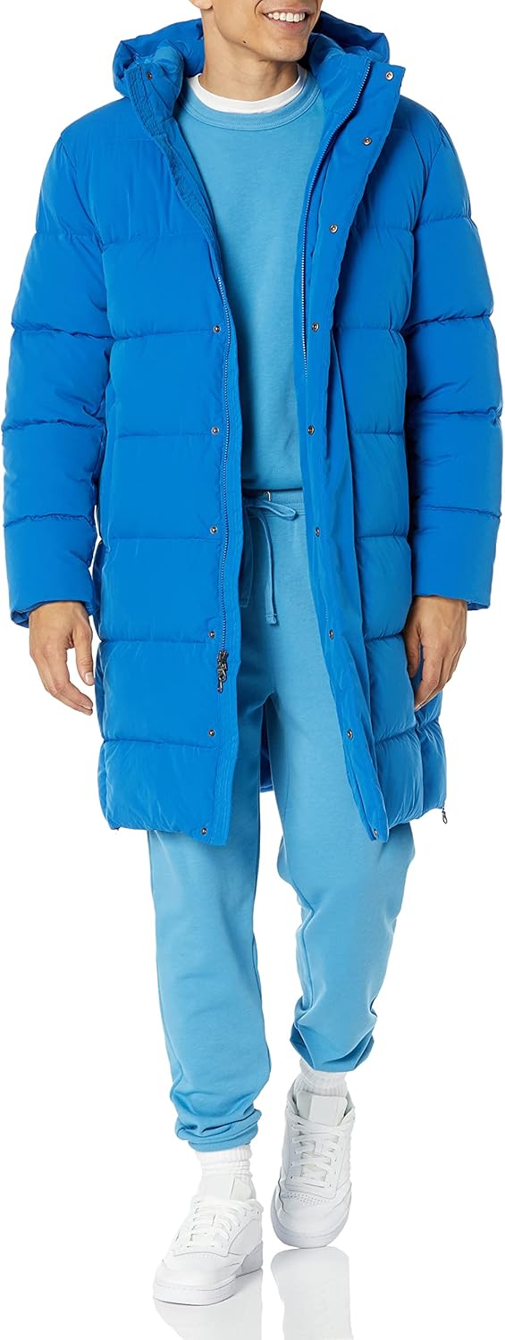 Men's Hooded Long Puffer Coat