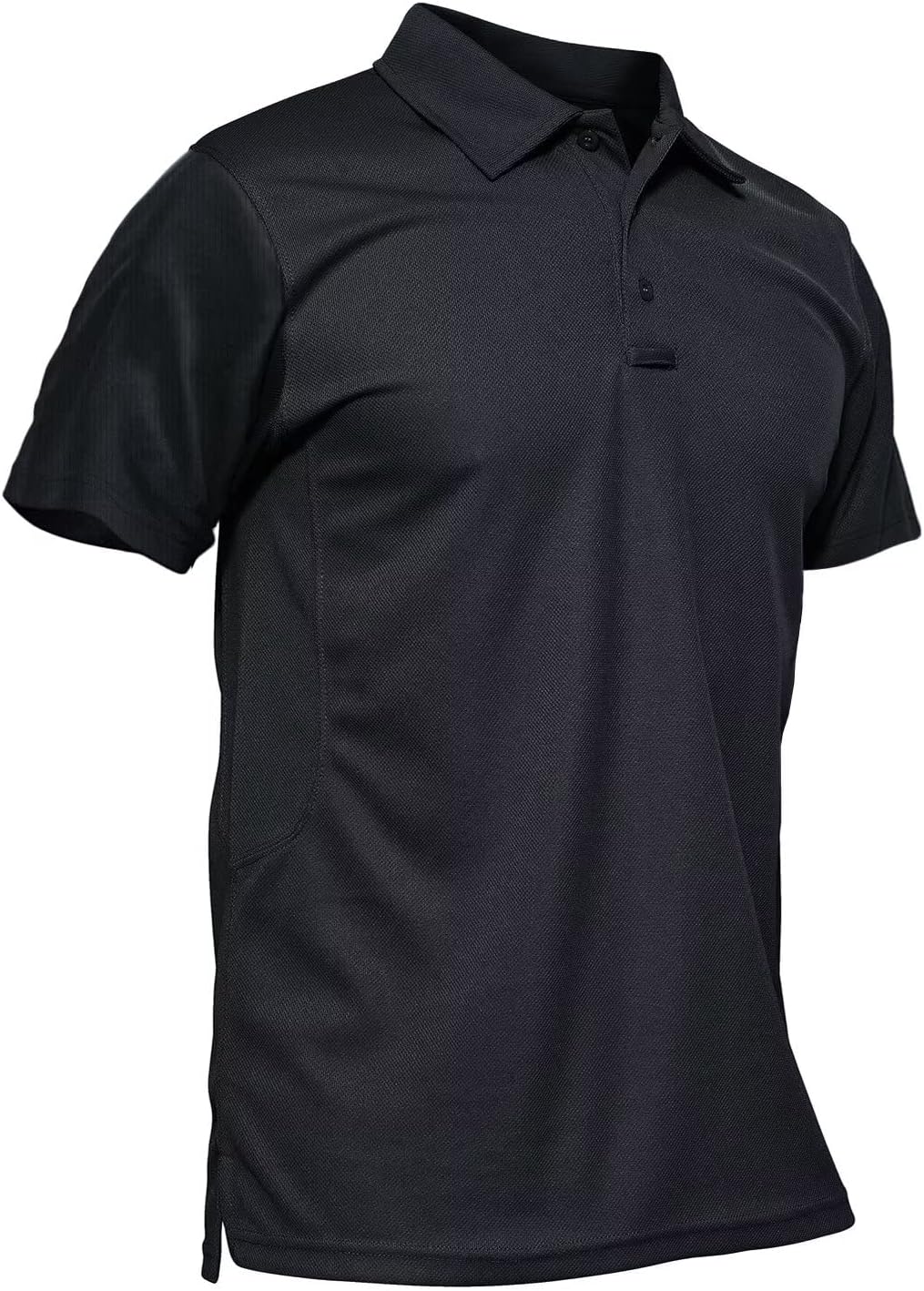 Men Polo Shirt Quick Dry Performance Short Sleeve Tactical Shirts Pique Jersey Golf Shirt