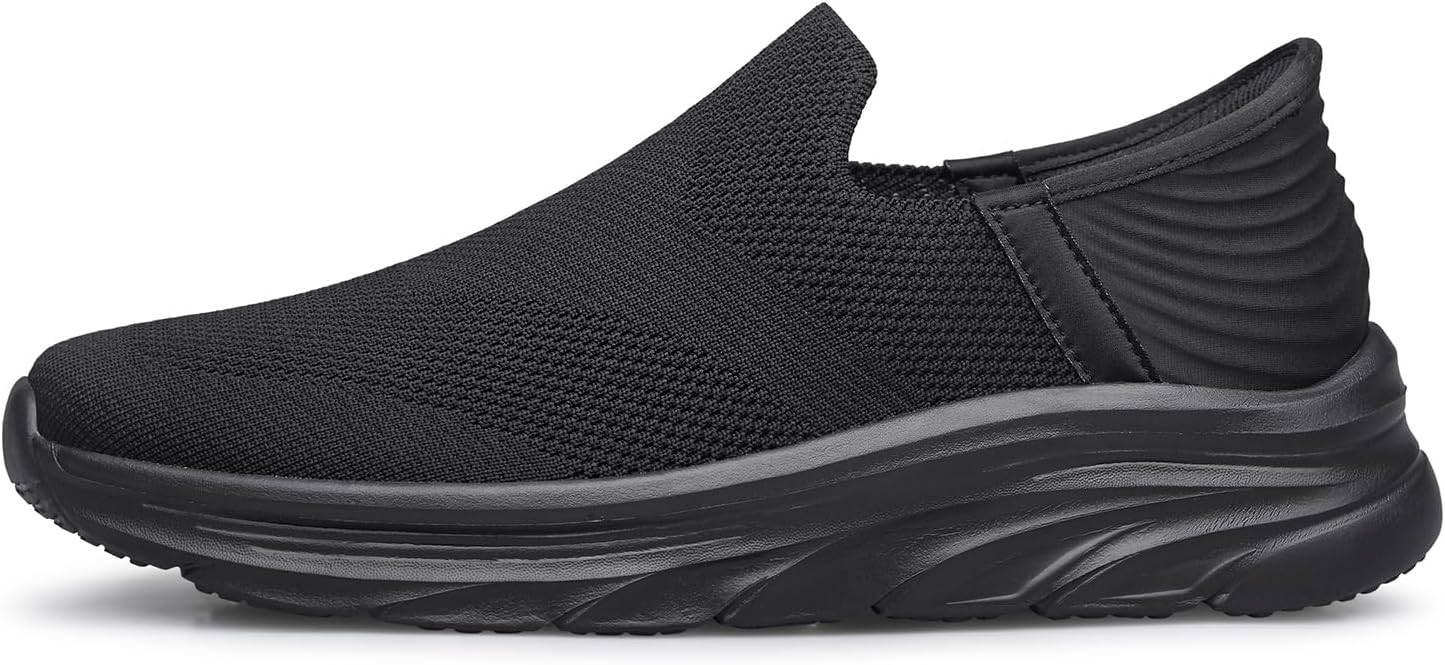 Men's Hands Free Slip on Walking Shoes Lightweight Comfortable Tennis Casual Non Slip Workout Sneakers Loafers