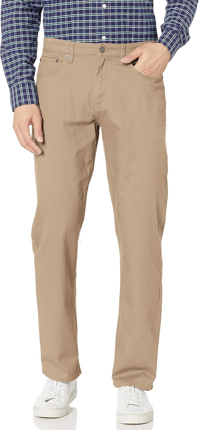 Men's Pants, Relaxed-Fit, 5-Pockets, Stretch Twill