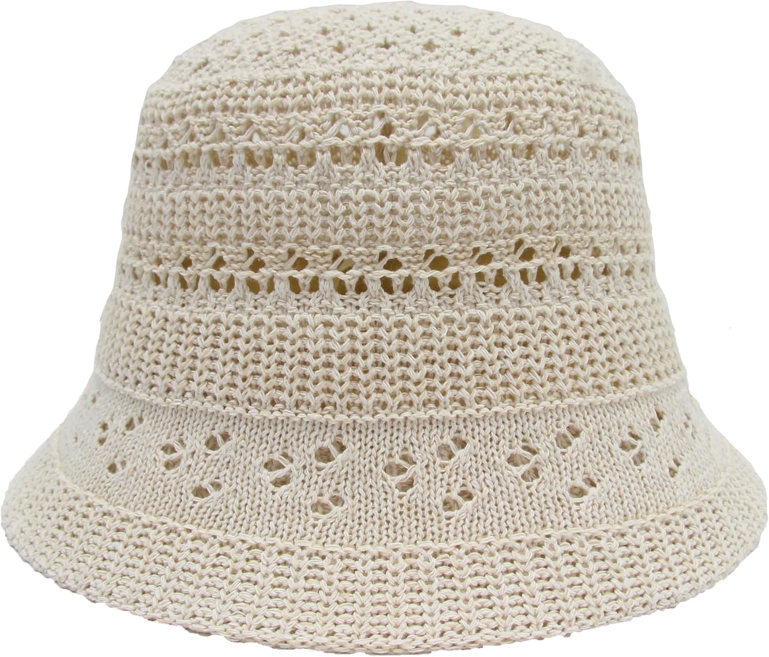 Straw Hats for Women Bucket Hat Packable Sun Hats for Women Woven Knitted Beach Hat Travel Crochet Hat