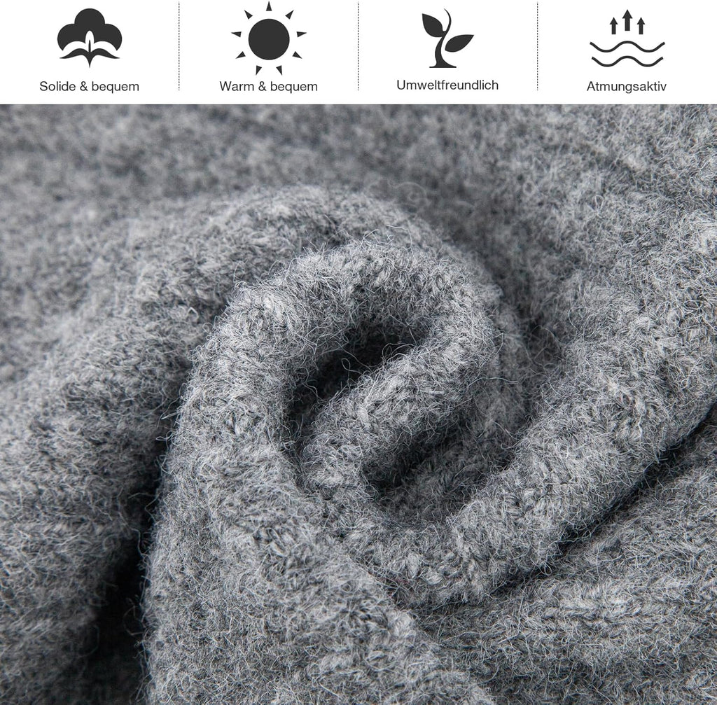 Cashmere Scarves for Mens and Women Winter Soft Knit Wool Scarf Man Long Chunky Warm Shawl